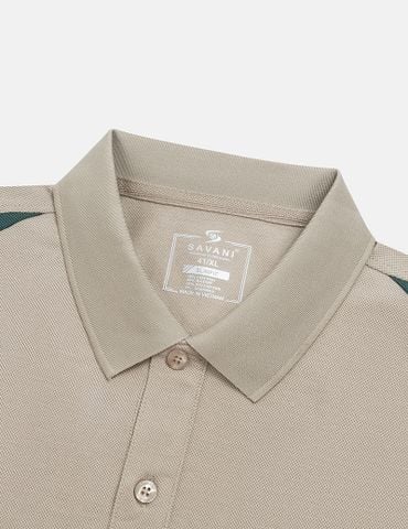 Áo polo ngắn tay nam vai can phối màu