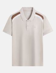 Áo polo nam phối vai khác màu cổ dệt