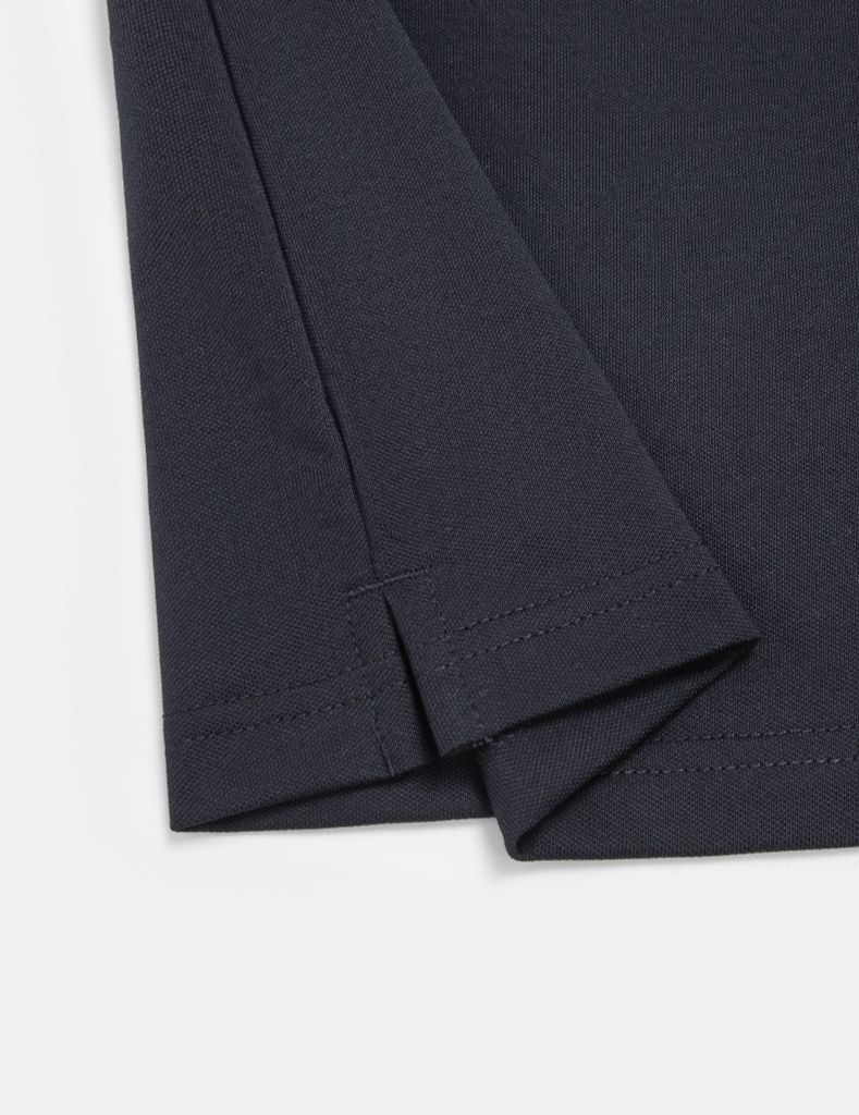 Áo polo nam phối vai khác màu cổ dệt