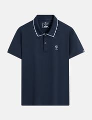 Áo polo nam ngắn tay bo cổ line in ngực