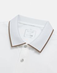 Áo polo nam ngắn tay bo cổ line in ngực