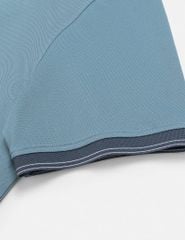 Áo polo ngắn tay nam cổ khóa bo cổ
