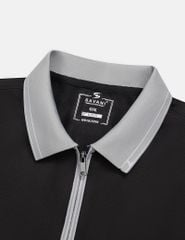 Áo polo ngắn tay nam cổ khóa bo cổ