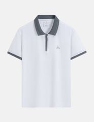 Áo polo ngắn tay nam cổ khóa bo cổ