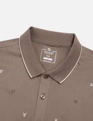Áo polo ngắn tay nam in tràn thân trước