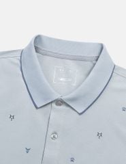 Áo polo ngắn tay nam in tràn thân trước