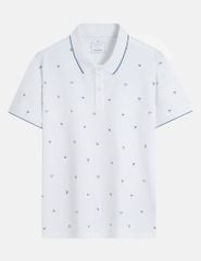 Áo polo ngắn tay nam in tràn thân trước