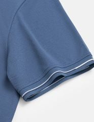Áo polo nam ngắn tay cổ dệt