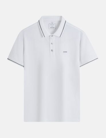 Áo polo nam ngắn tay cổ dệt