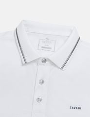 Áo polo nam ngắn tay cổ dệt