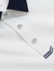 Áo polo nam ngắn tay cổ phối