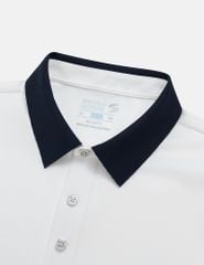 Áo polo nam ngắn tay cổ phối