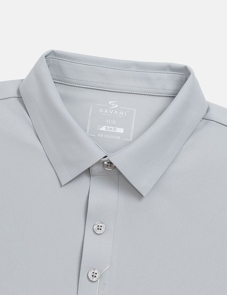 Áo polo ngắn tay nam cổ ép