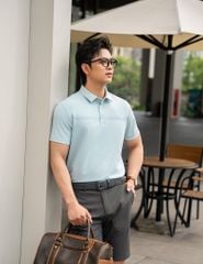 Áo polo nam ngắn tay cổ vải