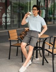Áo polo nam ngắn tay cổ vải