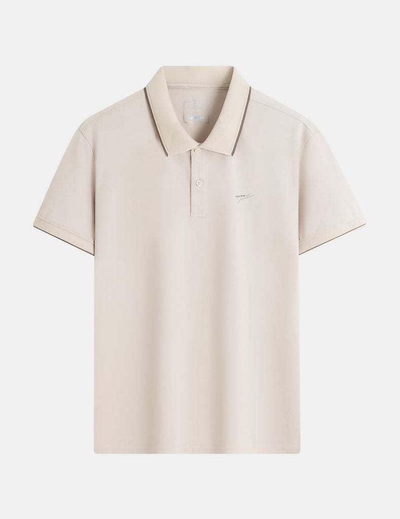 Áo polo nam cổ dệt jacquard