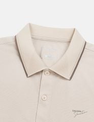 Áo polo nam cổ dệt jacquard