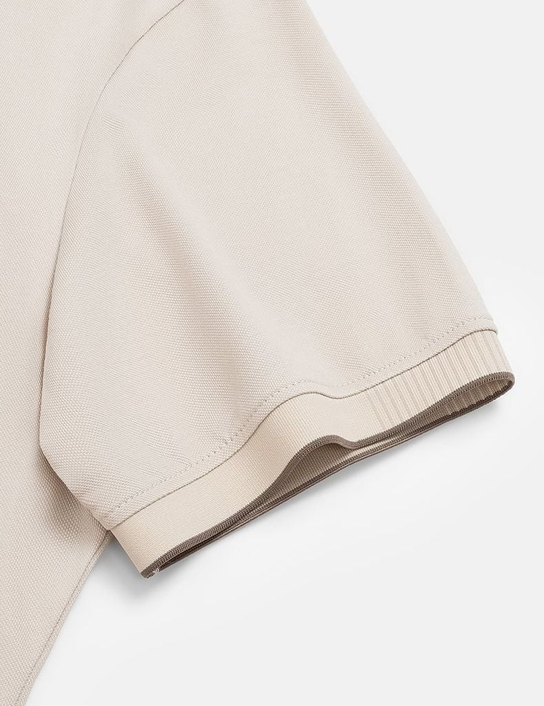 Áo polo nam cổ dệt jacquard