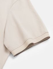 Áo polo nam cổ dệt jacquard