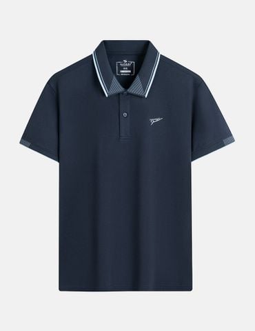 Áo polo nam cổ dệt jacquard