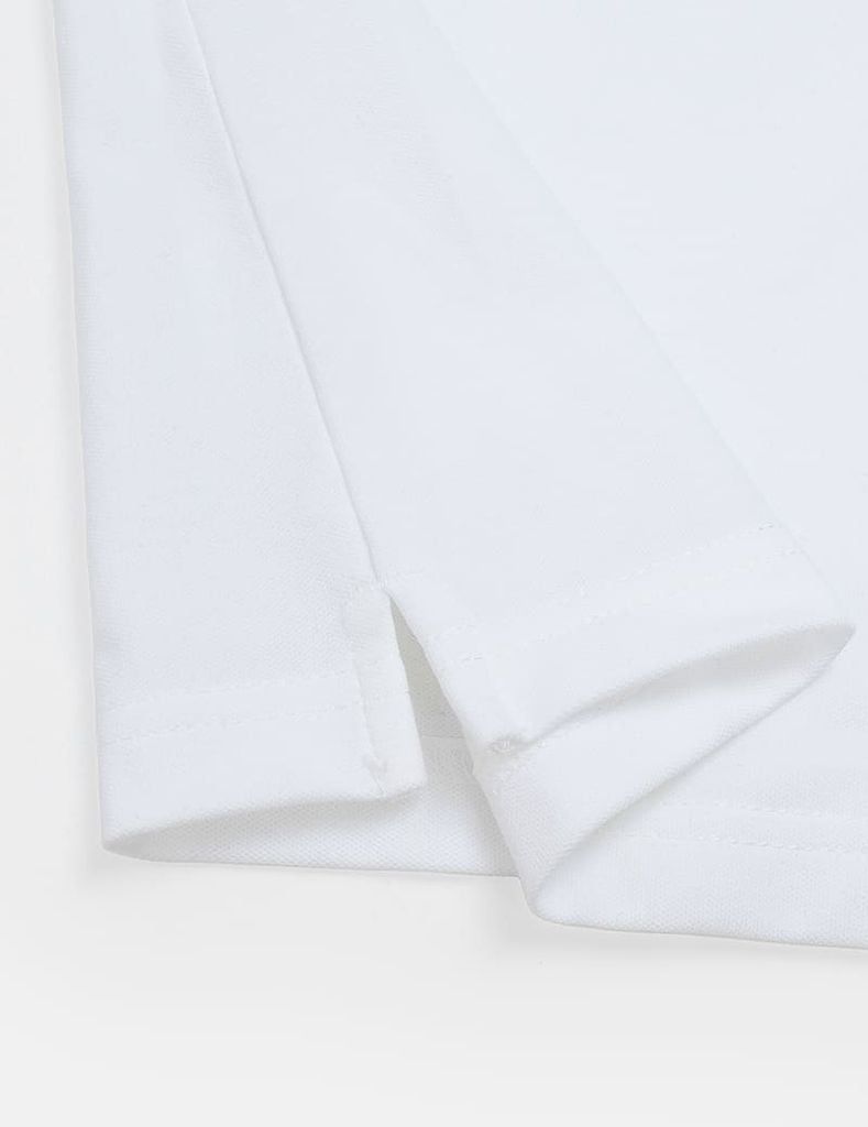 Áo polo ngắn tay nam phối kẻ thân trước