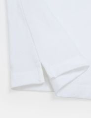 Áo polo ngắn tay nam phối kẻ thân trước