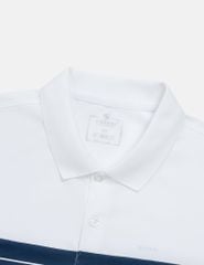 Áo polo ngắn tay nam phối kẻ tay và thân trước