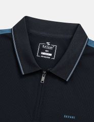 Áo polo nam ngắn tay phối vải