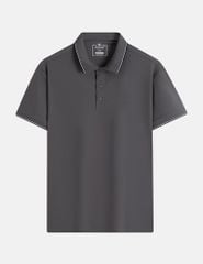 Áo polo nam ngắn tay cổ bo dệt logo ngực