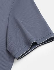 Áo polo nam ngắn tay cổ bo dệt logo ngực