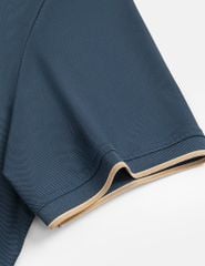 Áo polo nam ngắn tay cổ bo dệt logo ngực