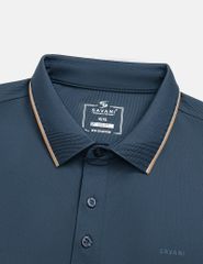 Áo polo nam ngắn tay cổ bo dệt logo ngực