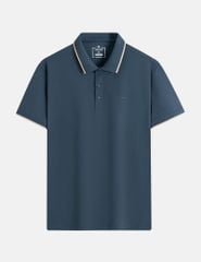 Áo polo nam ngắn tay cổ bo dệt logo ngực