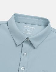 Áo polo ngắn tay nam cổ vải chính logo trước ngực