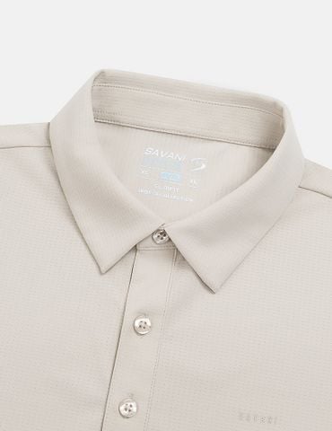 Áo polo ngắn tay nam cổ vải chính logo trước ngực