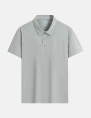 Áo polo ngắn tay nam cổ vải chính logo trước ngực