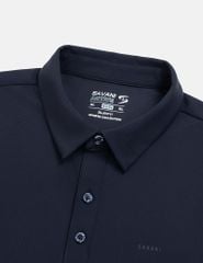 Áo polo ngắn tay nam cổ vải chính logo trước ngực