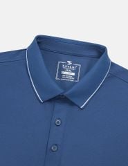 Áo polo ngắn tay nam xẻ tà thêu logo tay