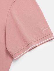 Áo polo ngắn tay nam xẻ tà thêu logo tay