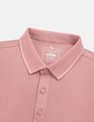 Áo polo ngắn tay nam xẻ tà thêu logo tay