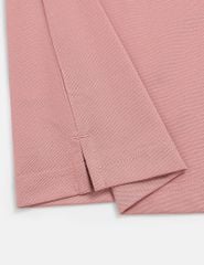 Áo polo ngắn tay nam xẻ tà thêu logo tay