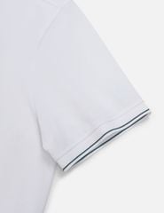 Áo polo ngắn tay nam xẻ tà thêu logo tay