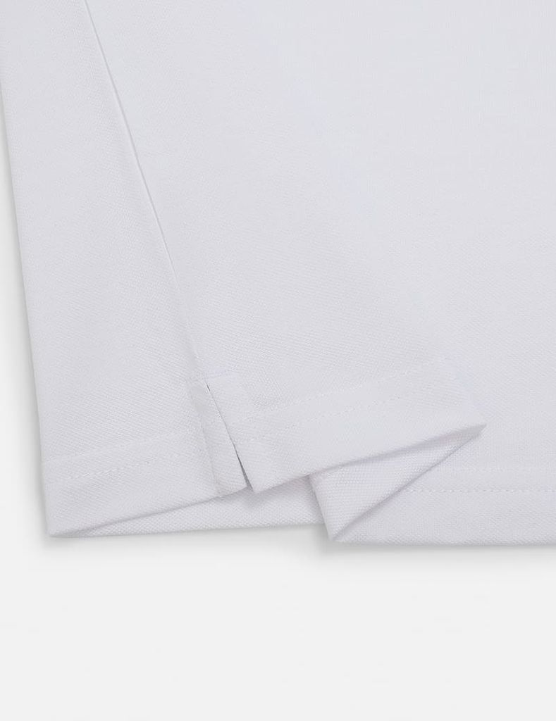 Áo polo ngắn tay nam xẻ tà thêu logo tay