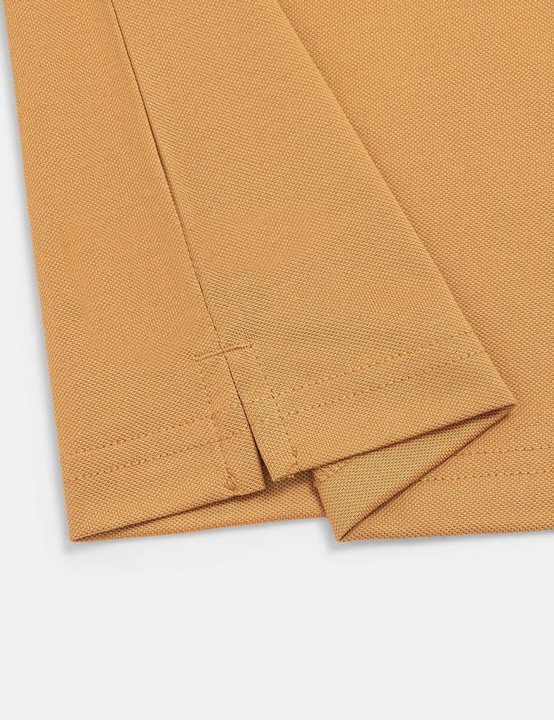 Áo polo ngắn tay nam xẻ tà thêu logo tay