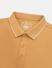 Áo polo ngắn tay nam xẻ tà thêu logo tay