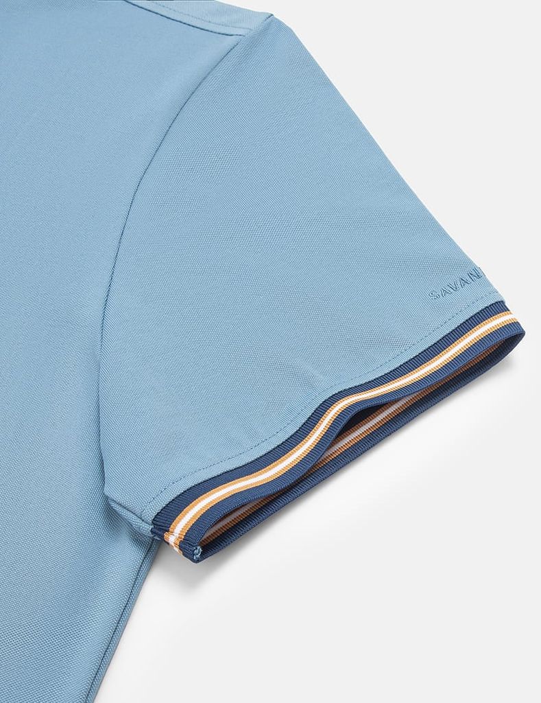 Áo polo ngắn tay nam thêu logo tay