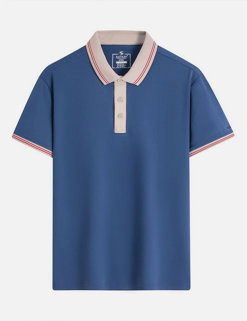 Áo polo ngắn tay nam thêu logo tay