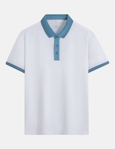 Áo polo ngắn tay nam thêu logo tay