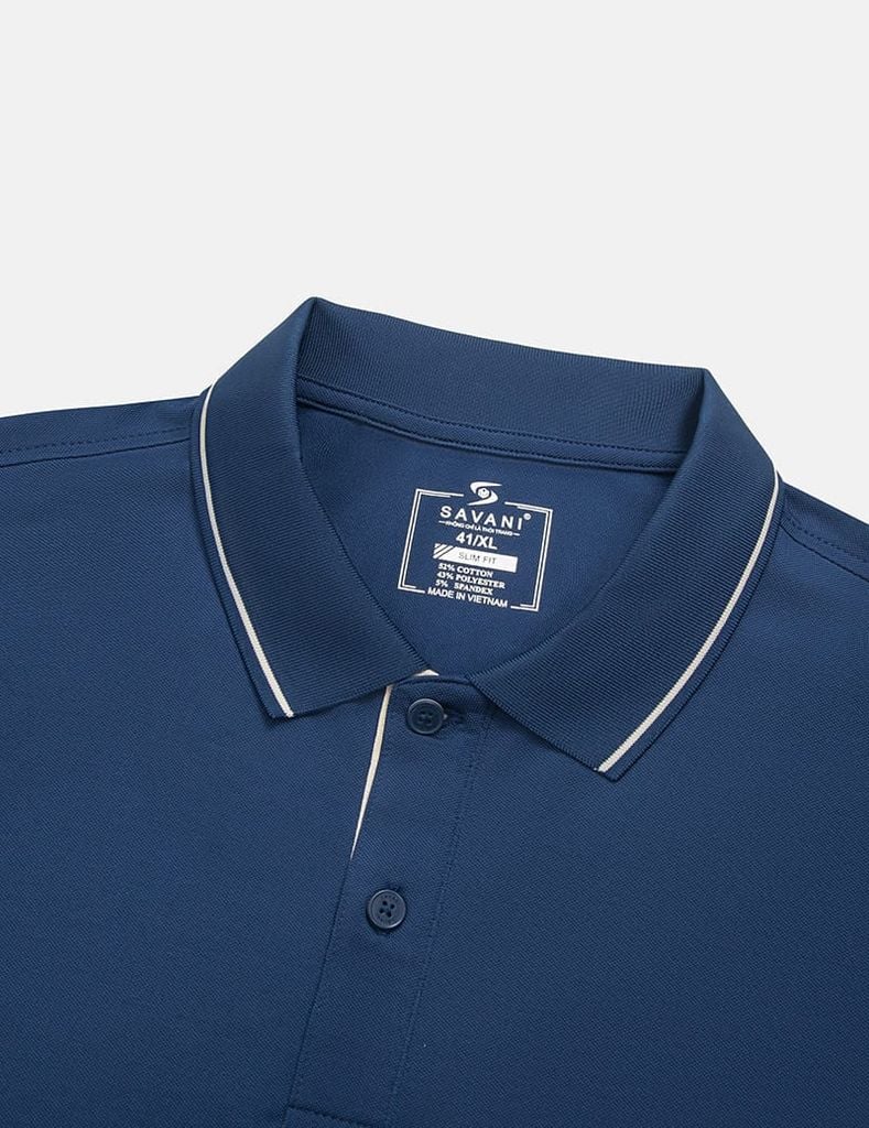 Áo polo nam ngắn tay phối line