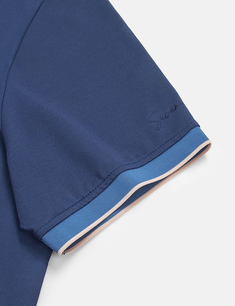 Áo polo ngắn tay nam cổ phối khác màu